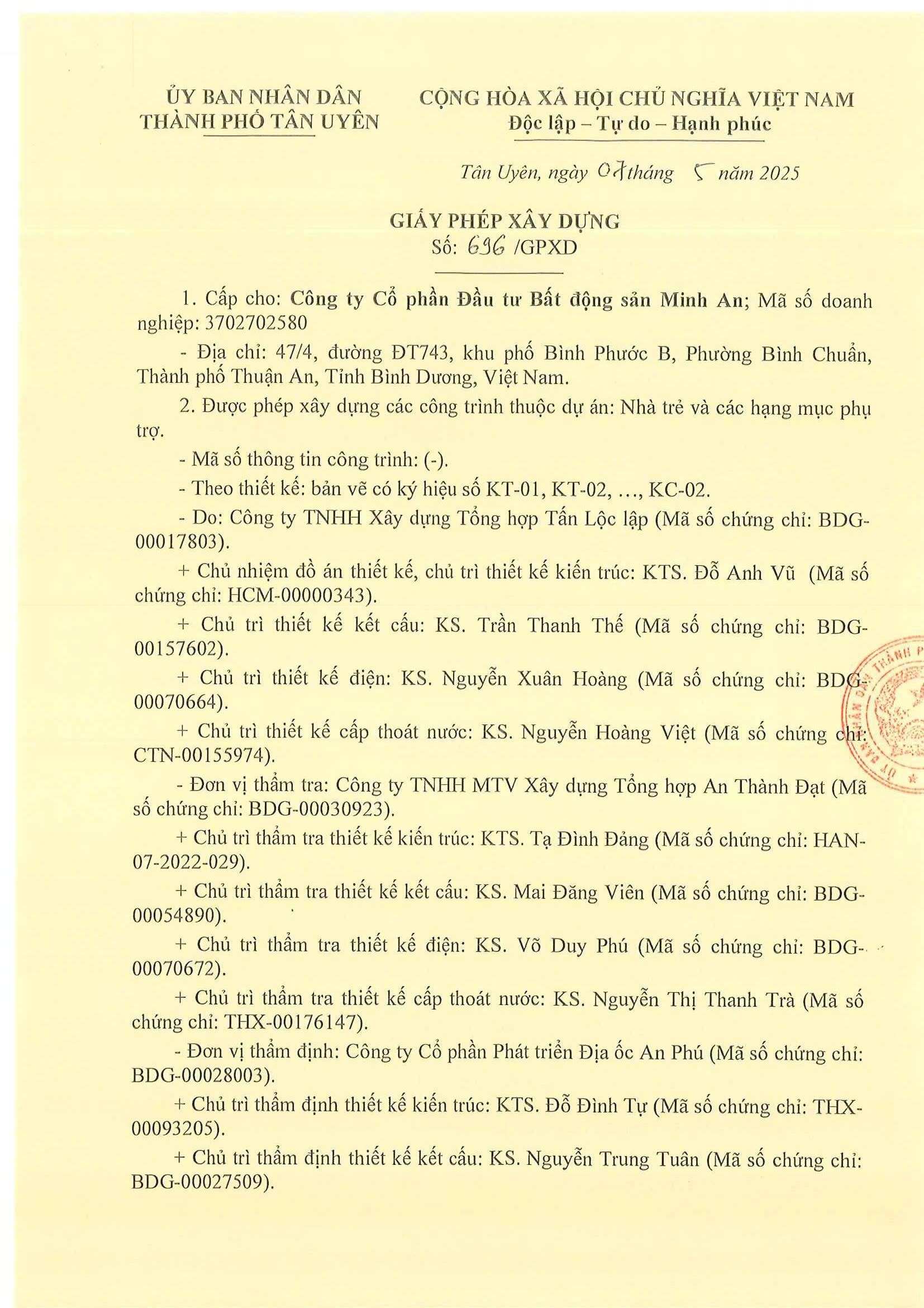 GPKD Nhà trẻ KNO Minh An